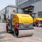 Free Shipping Mini Road Roller 2ton 23hp Rato Gas Engine Hydraulic Steering