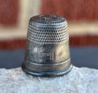 Antique American Sterling Silver Thimble Size 11  C1890 s
