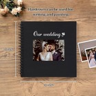 10 X 10 Inch Diy Scrapbook Photo Album 40 Pages  Black