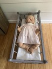 Vintage Baby Doll Rocking Cradle Crib Vintage Wooden