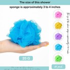 18 Pcs Bulk Bath Shower Puff Sponges Loofah Mesh Brush Body Scrubber Exfoliating