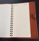 Vintage 1998 Coach Brown Leather Address Book Planning Diary Passport  Holds Pen
