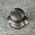 Vintage Chinese Pewter Tea Caddy jar flask bottle Engraved Made In Hong Kong