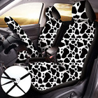 Cow Print Car Seat Covers Full Set For Women Men Cow Print Car Accessories Set R