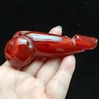 Chinese Collectibles jade Hand-carved  ancient Agate Genitals Statue Pendanth006