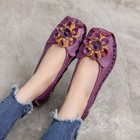 Women   s Flats - Ballet Flats Flowers  Casual Dress Shoes Leather Shoes Flats