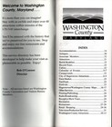 Washington County Maryland Visitors Information Guide Travel Map Brochure