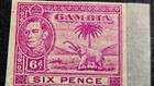Gambia Mnh - Six Pence Imperforate Proof King George Vi Scarce Stamp