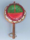 Vintage Native American Indian Hopi Kewa Hand-painted Kachina Gourd Rattle