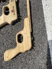 Vintage Handmade Wooden Rubber Band Pistol Gun Toy Lot Of 6