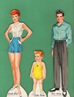 Vintage Uncut 1953 Lucy desi little Ricky Paper Dolls  1 Repro 21 Pages Clothing