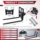 Free Ship Quick Attach Pallet Fork Attachment For 0 6-1 5 Ton Mini Excavator