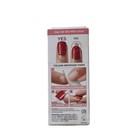 Impress  Kiss Manicure Nails Short Red   Nude Wave Design With Rhinestones 