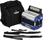 Hohner Corona Ii Diatonic Accordion - Keys Of G c f - Dark Blue