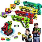 4 Packs Rechargeable Laser Tag Guns Set With Receivers Outdoor Toys For Kids