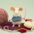 The Makerss Felting Kit - Knitting Mouse Needle Felt Kit