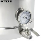 Sotech 30l Beer Brew Kettle Stainless Steel Pot Drilled Bottom Thermometer 7 93g