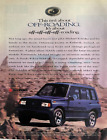 1994 Suzuki Sidekick Original Print Advertising Blue 4x4 Off Road Vehicle 1990 s