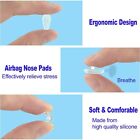 4 Pack Soft Silicone Chamber Pad Push-on Nose Optical Glasses Eyeglass Frame