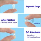 4pcs Eyeglass Nose Pads     Soft Silicone Push-on Type For Optical Glasses