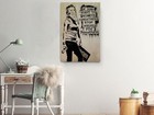 Banksy Street Art Canvas Print  Stop Asking Permission Wall Decor