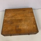 Antique Dovetailed Auto Parts General Country Store Storage Box  Oak 1 Drawer