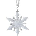 2024 Annual Edition Snowflake Crystal Christmas Ornament  Large Crystal Clear C