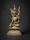Very Special Bronze Burmese Buddha Statue From Burma
