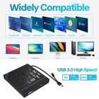 7in1 External Usb 3 0 Dvd Cd Rw Writer Drive Burner Reader Player For Laptop Pc
