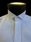 Men s White Pique Wingtip Tuxedo Shirt - Formal Gala  Full Dress Easy Care