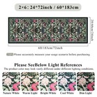 2x6 Non-slip Runner Rug For Kitchen  Machine Washable Floral Boho Carpet Runn   