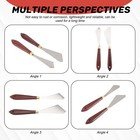 2 Pcs Painting   Stainless Steel Painting Mixing Scrapers Palette Painting 5934