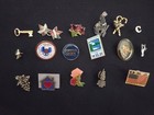 Pin Lot Of 17 Miscellaneous Lapel Hat Pins Pinbacks