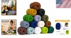 Acrylic Yarn Skeins Set For Crocheting Multicolored 20g Soft Knitting Yarn Skein