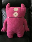 Uglydoll Babo Plush Toy     Pink green Reversible Monster     2004 Pretty Ugly Llc