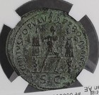 Roman Imperial Trajan Ae Dupondius Rome 114-117 Ad Trajan W  Trophies Rev 