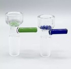 2p 14mm Male Glass Slide Bowl With Snowflake Screen Head Piece For Glass Bong   