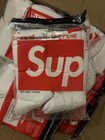 Supreme Hanes Crew Socks - White  4 Pack  Size 6-12  100  Authentic  Brand New 