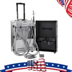 Portable Dental Mobile Delivery Unit Air Compressor 4 Hole  folding Chair