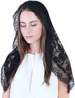 Black Veil Lace Mantilla Catholic Church Chapel Veil Head Covering Latin Mass