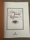 Our Family Register Genealogy Book     Poplar 1983    History Record Blank Organizer
