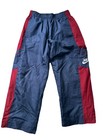 Vintage Nike Track Pants Boy 4t Blue Red Lined Windbreaker Silver Tag Y2k  0039 