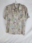 Nwt  Vintage Womens Hawaiian Floral Carolina Colours Button Up Shirt Plus 18 20 