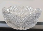 American Brilliant Cut Glass Centerpiece 10  Bowl Floral 1880-1910 