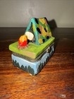 Phb Style Camping Tent Porcelain Hinged Trinket Box W  Camper Trinket