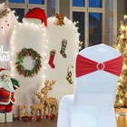 Chair Sashes Spandex Stretch Chair Bows With Buckle Slider For Wedding Party    