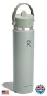 Hydro Flask Water Bottle - Insulated Stainless Steel - Wide Mouth Flex Straw 