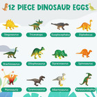 Dinosaur Egg Excavation Kit Stem Toy 12 Dino Eggs Gift For Kids Age 6-12