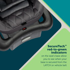 Infant Car Seat Rear Facing Beach Rose 4-30 Lbs Insta-latch Dlx Base Adjustable