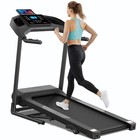 3 5hp Foldable Treadmill With Incline Quiet Walking Running Jogging Machine 400l